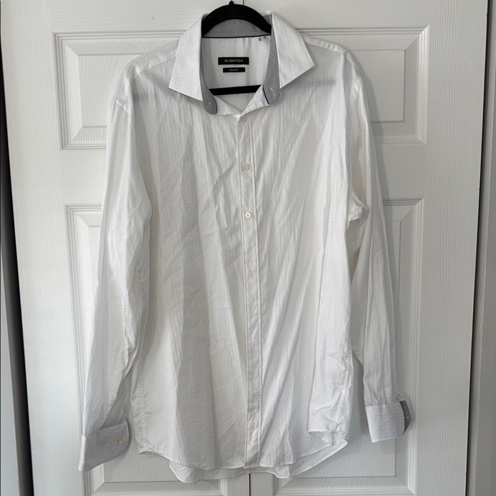 Bugatchi White Men's Shirt